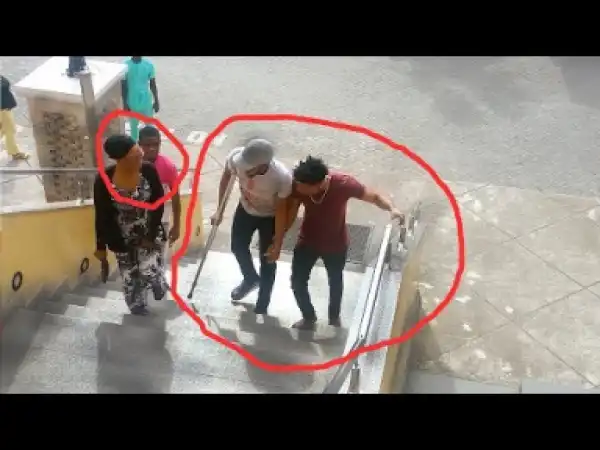 Video: Zfancy Tv Comedy - Disabled Man Social Experiment (African Pranks)